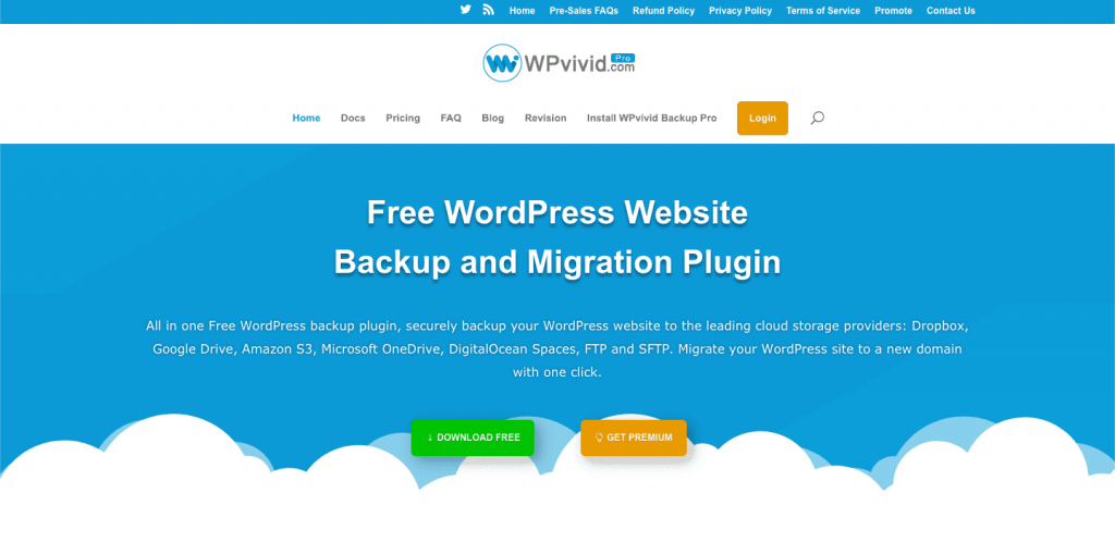 WPvivid backup and migration plugin