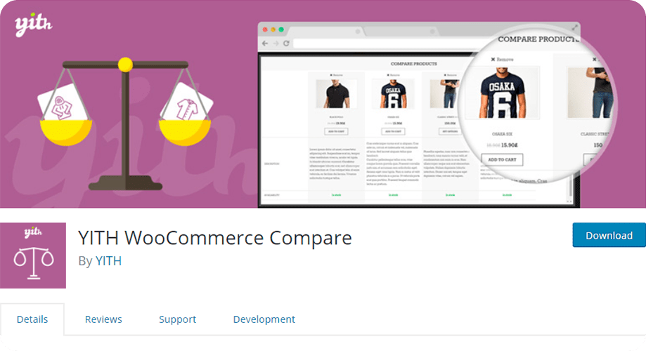 YITH WooCommerce Compare Plugin for WordPress