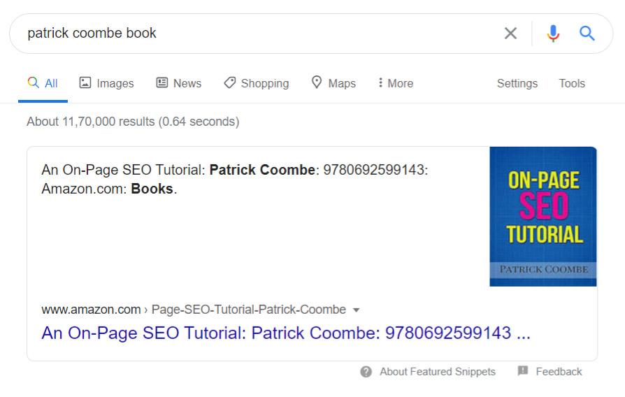 Book information on google