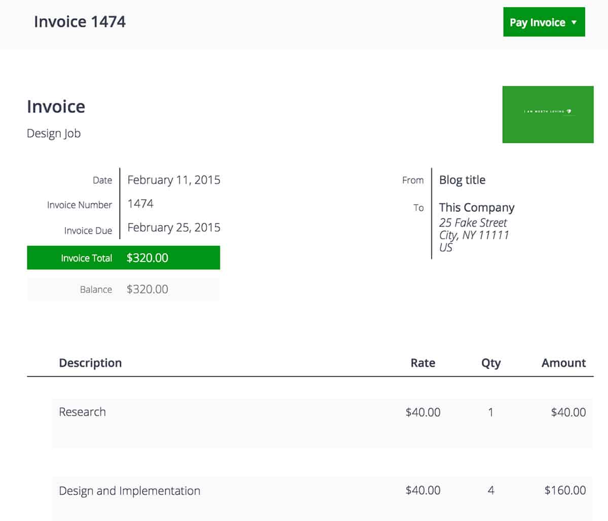 Sprout Invoices template