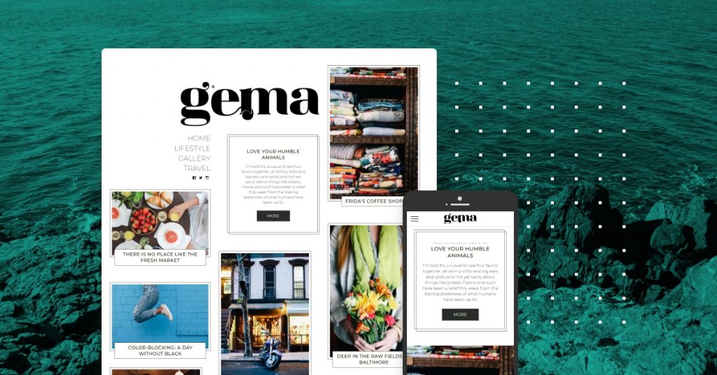 Gema The Unrestrained WordPress Theme