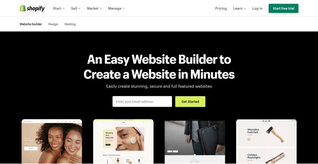 Shopify - Best Website Builder for SEO