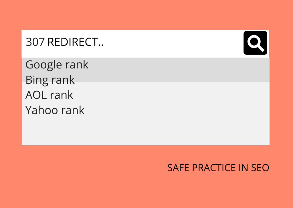307 redirect doesn't harm your website seo.