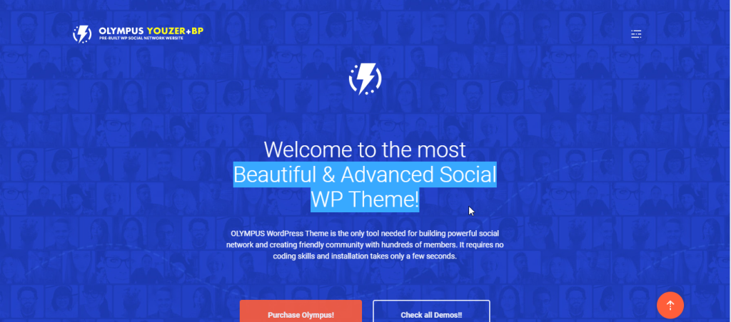 olymplus WordPress forum theme