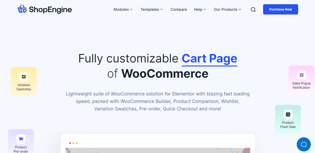 WooCommerce cart page plugin ShopEngine