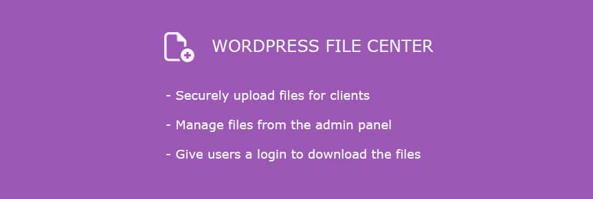 wordpress file center plugin
